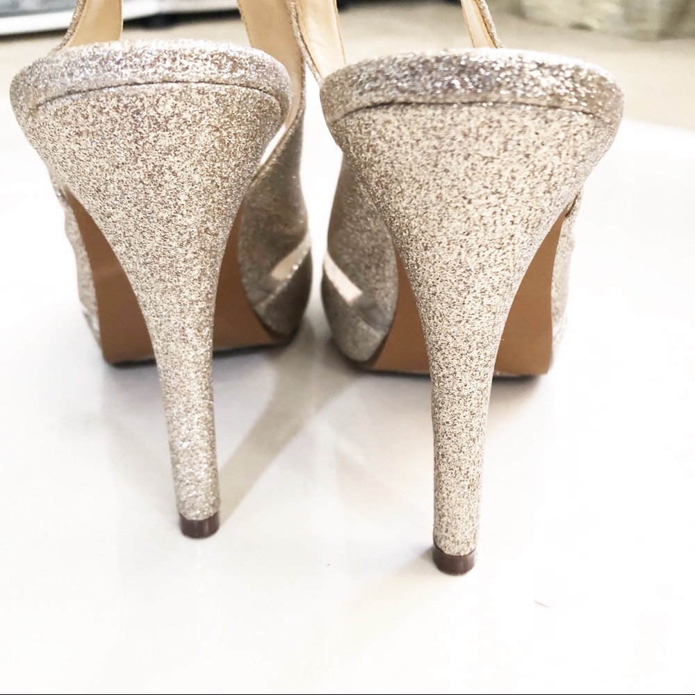 Lulu Townsend glitter peep toe heels - Picture 6 of 8